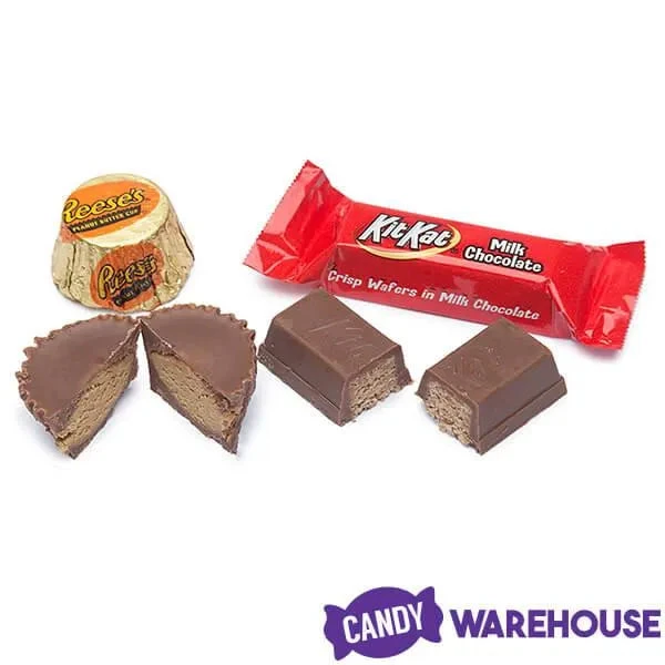 Reese's Peanut Butter Cups And Kit Kat Miniatures Bulk Candy: 2LB Bag 2 Reese's Peanut Butter Cups And Kit Kat Miniatures Bulk Candy: 2LB Bag - Image 2