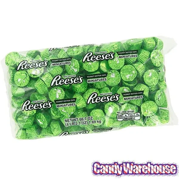 Reese's Peanut Butter Cups Miniatures - Kiwi Green: 200-Piece Bag 3 Reese's Peanut Butter Cups Miniatures - Kiwi Green: 200-Piece Bag - Image 3