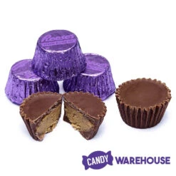 Reese's Peanut Butter Cups Miniatures - Purple: 200-Piece Bag -Sweet Candy Shop reese s peanut butter cups miniatures purple 200 piece bag candy warehouse 3