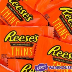 Reese's Thins Milk Chocolate Peanut Butter Cups Candy: 7.37-Ounce Bag -Sweet Candy Shop reese s thins milk chocolate peanut butter cups candy 7 37 ounce bag candy warehouse 3