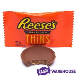 Reese's Thins Milk Chocolate Peanut Butter Cups Candy: 7.37-Ounce Bag -Sweet Candy Shop reese s thins milk chocolate peanut butter cups candy 7 37 ounce bag candy warehouse 4