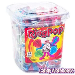Ring Pop Assorted Candy: 44-Piece Tub -Sweet Candy Shop ring pop assorted candy 44 piece tub candy warehouse 3