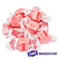Salt Water Taffy - Strawberry: 2.5LB Bag -Sweet Candy Shop salt water taffy strawberry 2 5lb bag candy warehouse 3