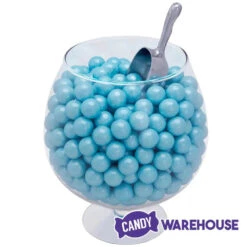 Shimmer Pearl Powder Blue 1-Inch Gumballs: 2LB Bag -Sweet Candy Shop shimmer pearl powder blue 1 inch gumballs 2lb bag candy warehouse 3