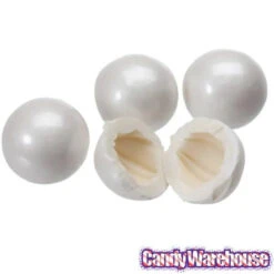 Shimmer Pearl White 1-Inch Gumballs: 2LB Bag 9 Shimmer Pearl White 1-Inch Gumballs: 2LB Bag -Sweet Candy Shop shimmer pearl white 1 inch gumballs 2lb bag candy warehouse 4