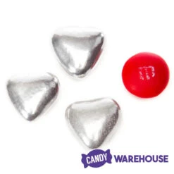 Silver Chocolate Hearts: 1LB Bag -Sweet Candy Shop silver chocolate hearts 1lb bag candy warehouse 3 907419c9 0f90 4fc8 b49b b34827f46f2f