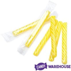 Sweet Spindles Mini Hard Candy Sticks - Banana: 50-Piece Jar -Sweet Candy Shop sweet spindles mini hard candy sticks banana 50 piece jar candy warehouse 3