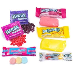 NestléŸ SweeTarts - Nerds - Laffy Taffy - Gobstopper Bulk Candy Assortment: 150-Piece Bag