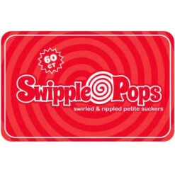 Swipple Pops Petite Swirl Ripple Lollipops - Red Cherry: 60-Piece Tub -Sweet Candy Shop swipple pops petite swirl ripple lollipops red cherry 60 piece tub candy warehouse 4