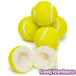 Tennis Balls Sour Bubblegum - Wrapped: 60-Piece Bag -Sweet Candy Shop tennis balls sour bubblegum wrapped 60 piece bag candy warehouse 3