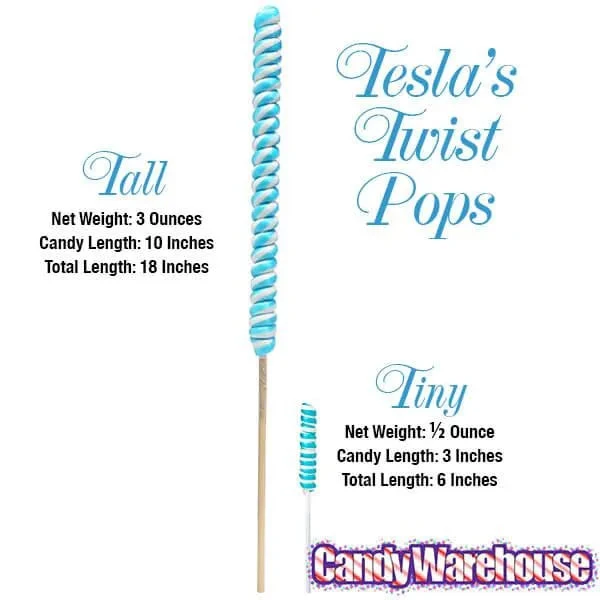 Tesla's Tiny Twist Pops - Grape: 48-Piece Jar 3 Tesla's Tiny Twist Pops - Grape: 48-Piece Jar - Image 3