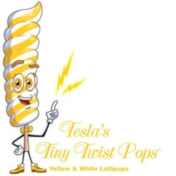 Tesla's Tiny Twist Pops - Lemon: 48-Piece Jar -Sweet Candy Shop tesla s tiny twist pops lemon 48 piece jar candy warehouse 5
