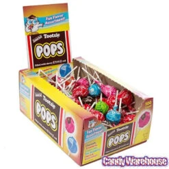 Tootsie Pops - Fun Flavors Assortment: 100-Piece Box -Sweet Candy Shop tootsie pops fun flavors assortment 100 piece box candy warehouse 4