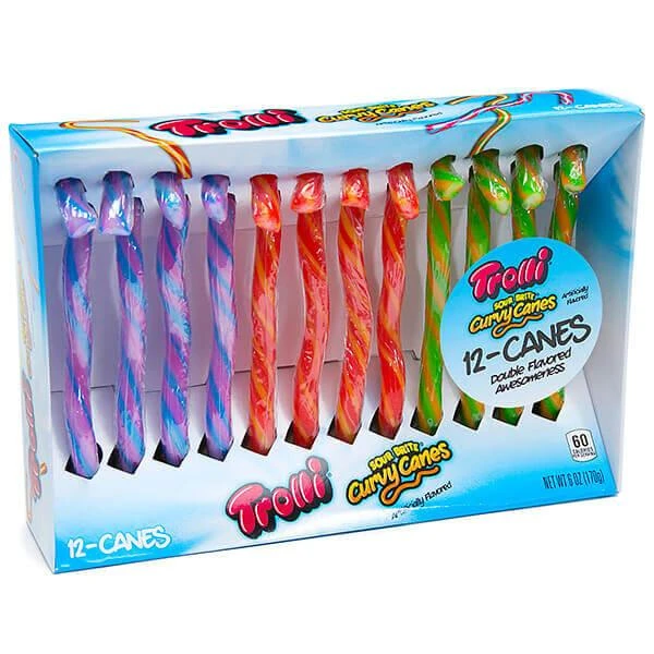 Trolli Curvy Crawler Candy Canes: 12-Piece Box 1 Trolli Curvy Crawler Candy Canes: 12-Piece Box
