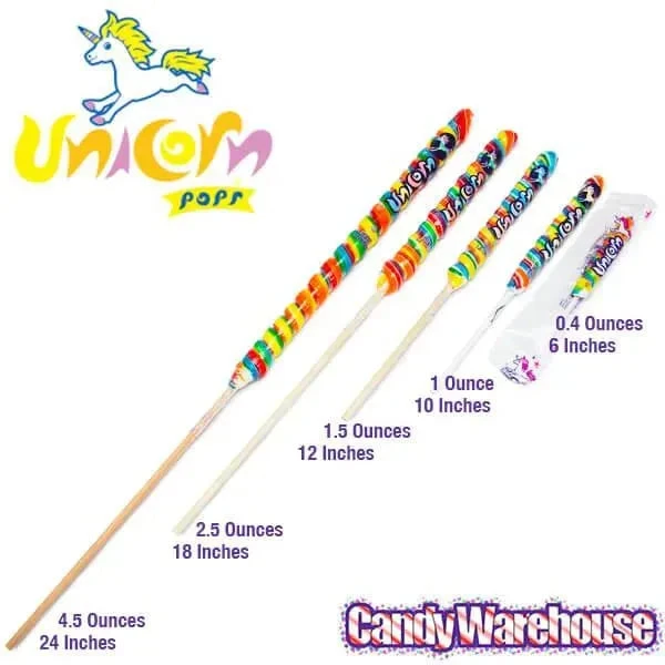 Unicorn Pops 2.5-Ounce Twist Suckers - Rainbow: 36-Piece Case 9 Unicorn Pops 2.5-Ounce Twist Suckers - Rainbow: 36-Piece Case - Image 9