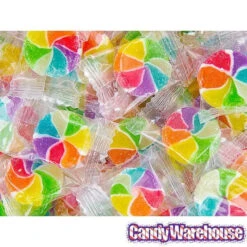 YumJunkie Rainbow Vortex Wheels Hard Candy: 5LB Bag -Sweet Candy Shop yumjunkie rainbow vortex wheels hard candy 5lb bag candy warehouse 4