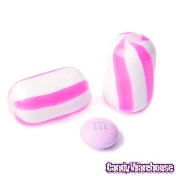 YumJunkie Sassy Cylinders Strawberry Pink Striped Hard Candy: 5LB Bag 3 YumJunkie Sassy Cylinders Strawberry Pink Striped Hard Candy: 5LB Bag - Image 3