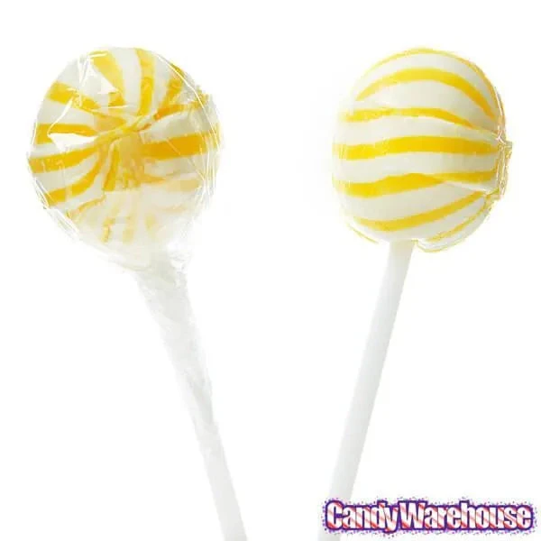 YumJunkie Sassy Spheres Banana Yellow Striped Ball Lollipops: 100-Piece Bag 4 YumJunkie Sassy Spheres Banana Yellow Striped Ball Lollipops: 100-Piece Bag - Image 4
